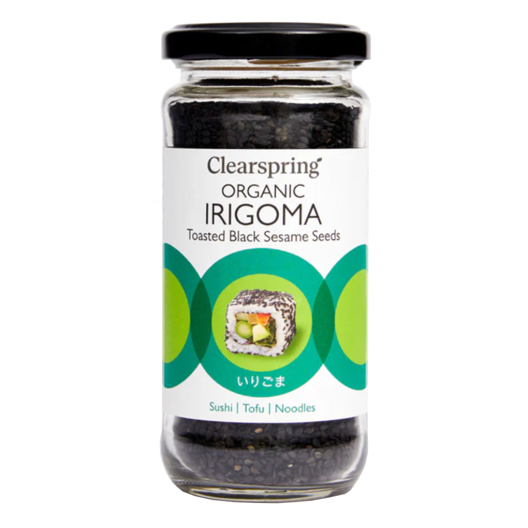 Clearspring Organic Irigoma, Toasted Black Sesame Seeds, 100g