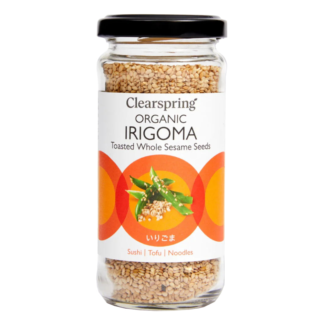 Clearspring Organic Irigoma, Toasted Whole Sesame Seeds, 100g