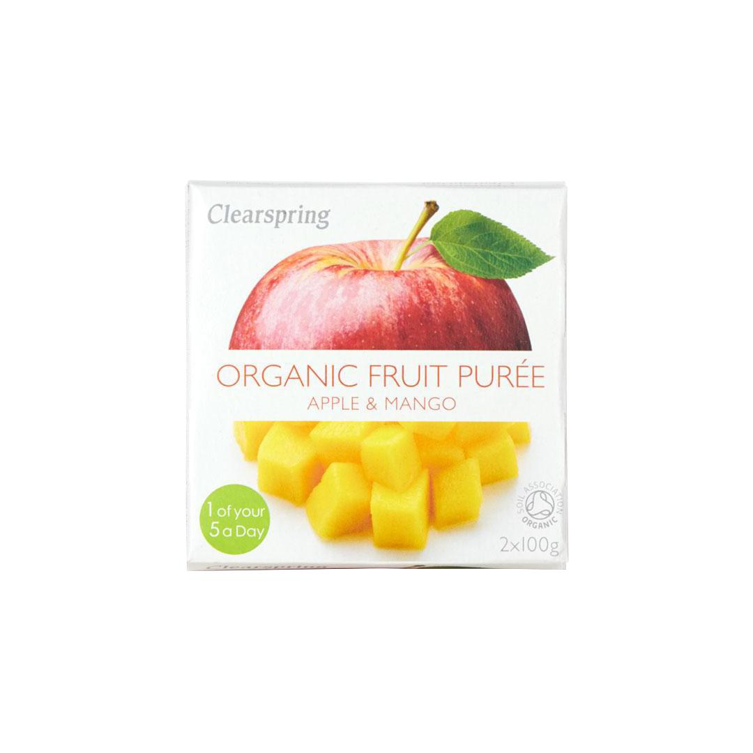 Clearspring Organic Fruit Puree, Apple & Mango, 200g