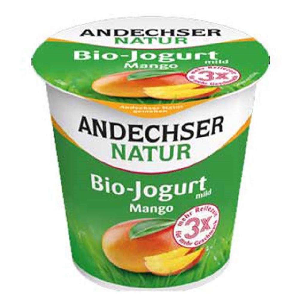 Andechser Organic Mild Yogurt Mango 3.7%, 150g