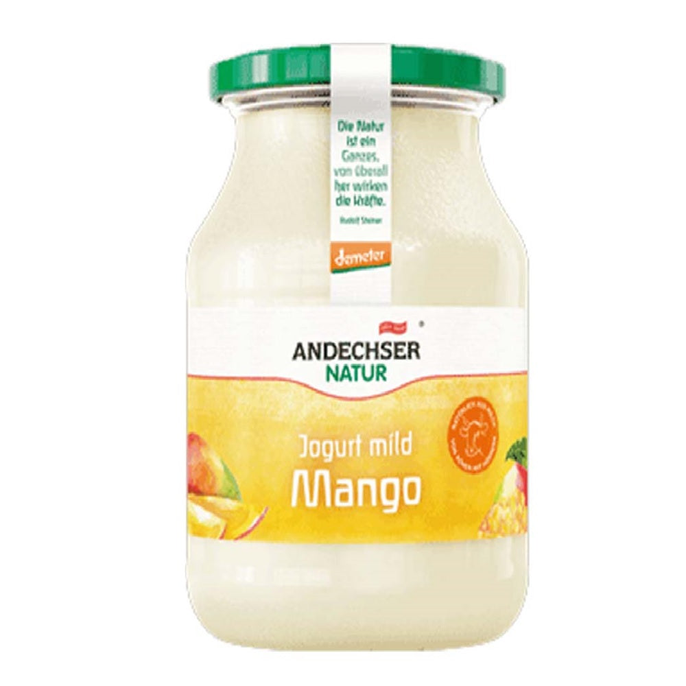 Andechser Organic Mild Yogurt Mango 3.7%, 500g