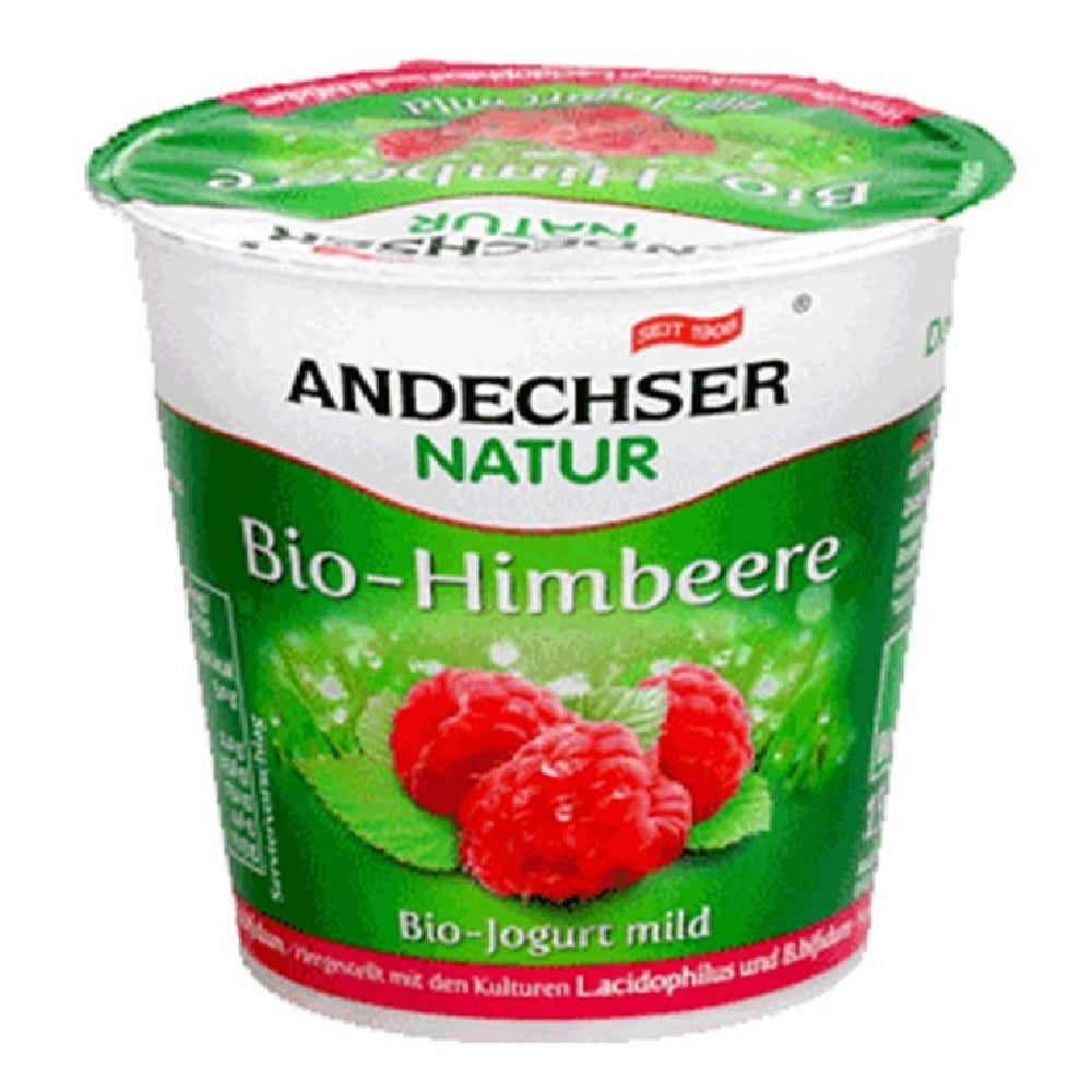Andechser Organic Mild Yogurt Raspberry 3.7%, 150g