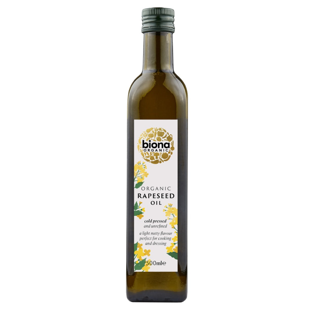 Biona Organic Rapeseed Oil Cold Pressed and Unrefined, 500ml