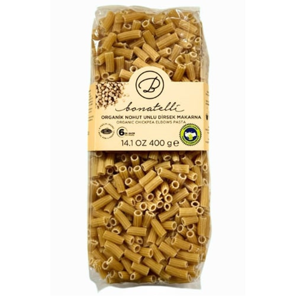 Bonatelli Organic Chickpea Elbow Pasta, 400g