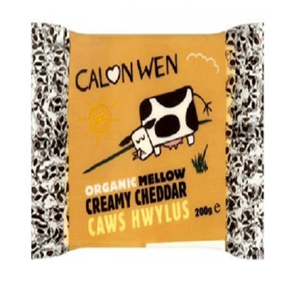 Calon wen Organic Mellow Creamy Cheddar Cheese, 200g