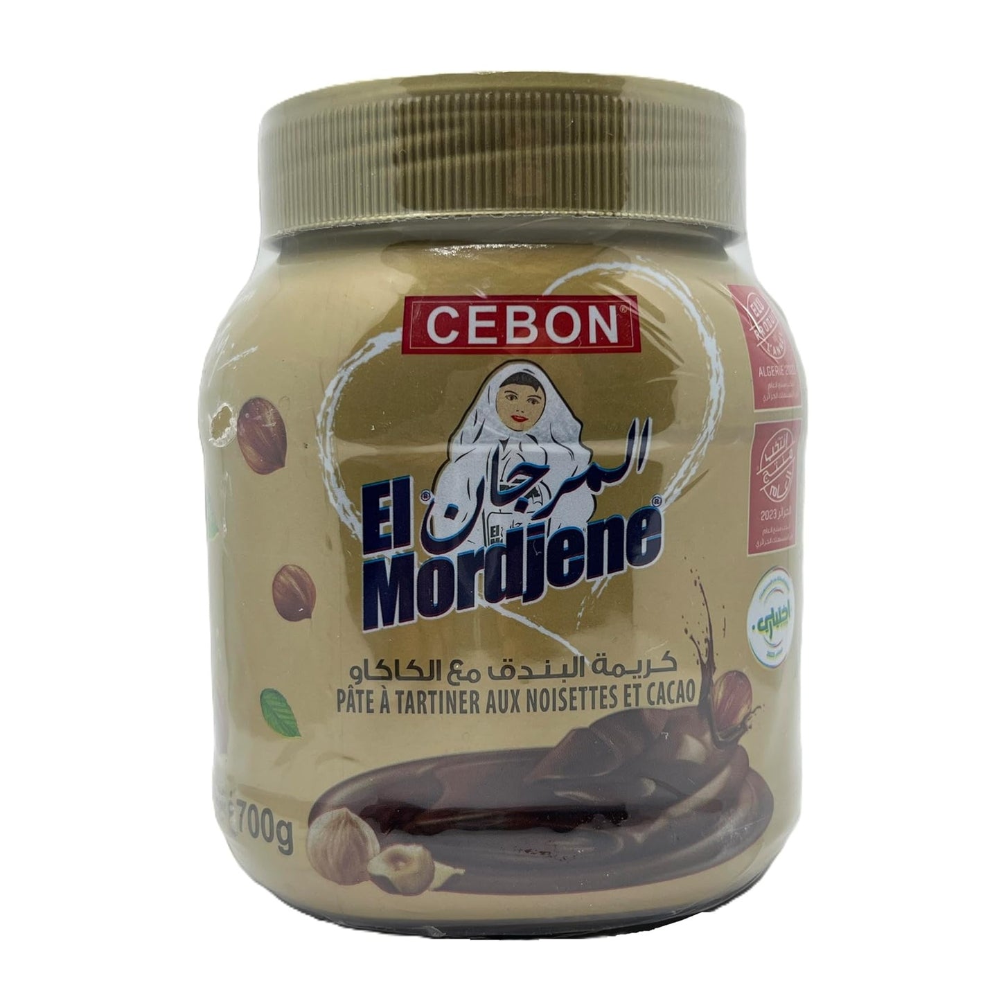 Cebon El Mordjene Smooth Chocolate Spread with Hazelnut, 700g