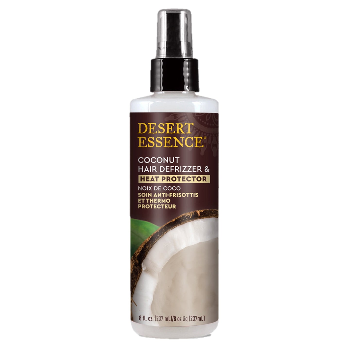 Desert Essence Coconut Hair Defrizzer & Heat Protector, 237ml
