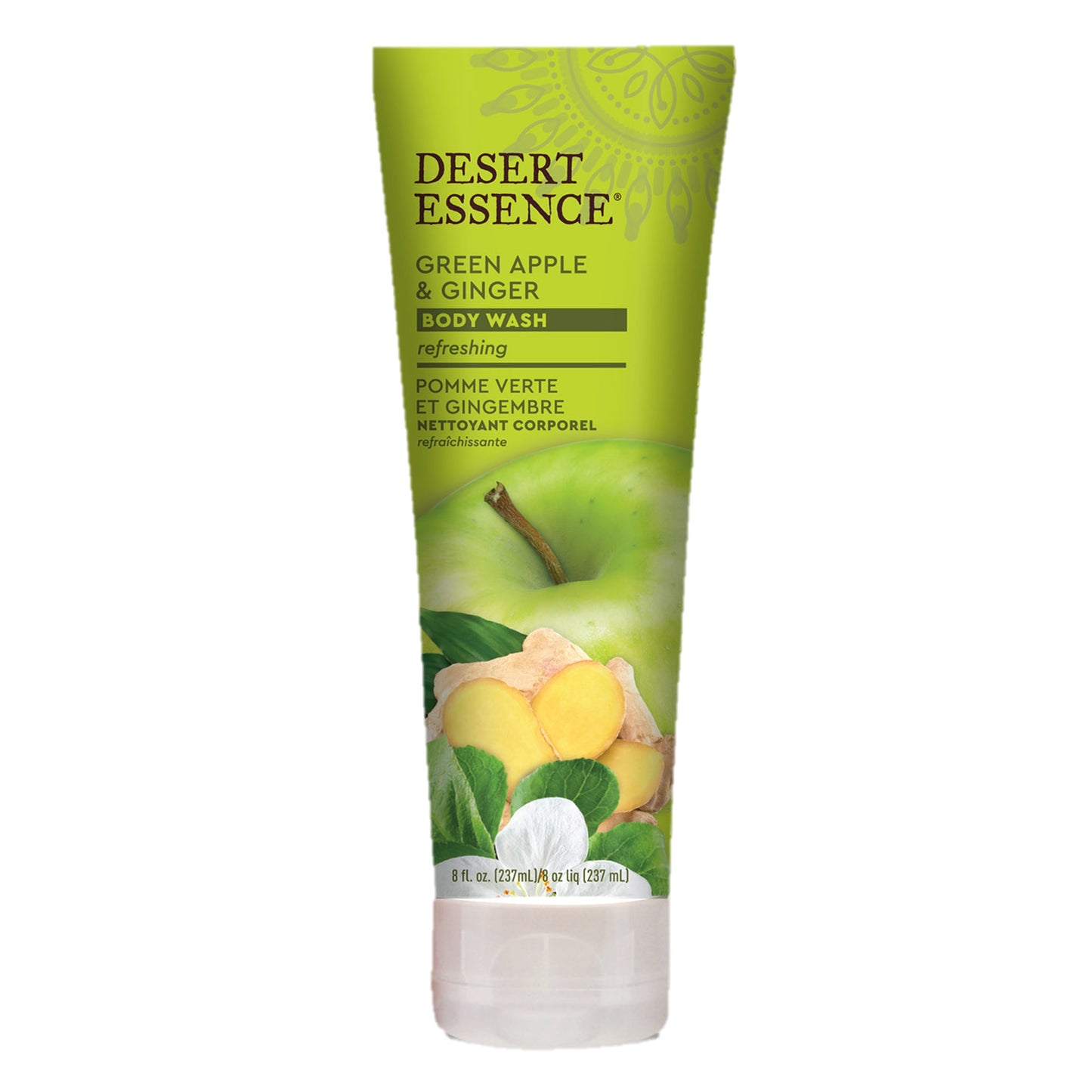 Desert Essence Organic Green Apple & Ginger Body Wash, 237ml