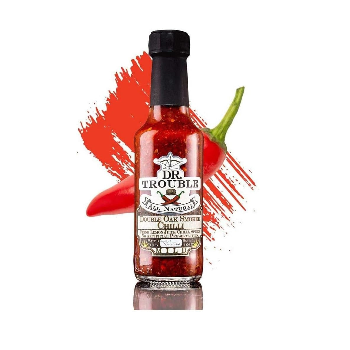 Dr. Trouble Organic Double Oak Smoked Chilli Sauce, 120g