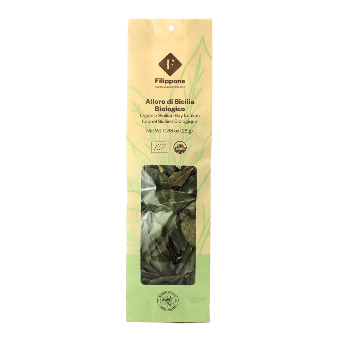 Filippone Organic Sicilian Bay Leaves, 25g
