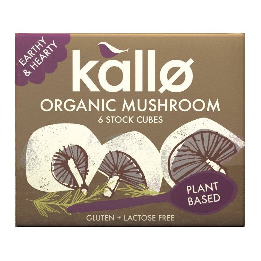 Kallo Organic Mushroom Stock Cubes, 6 Cubes