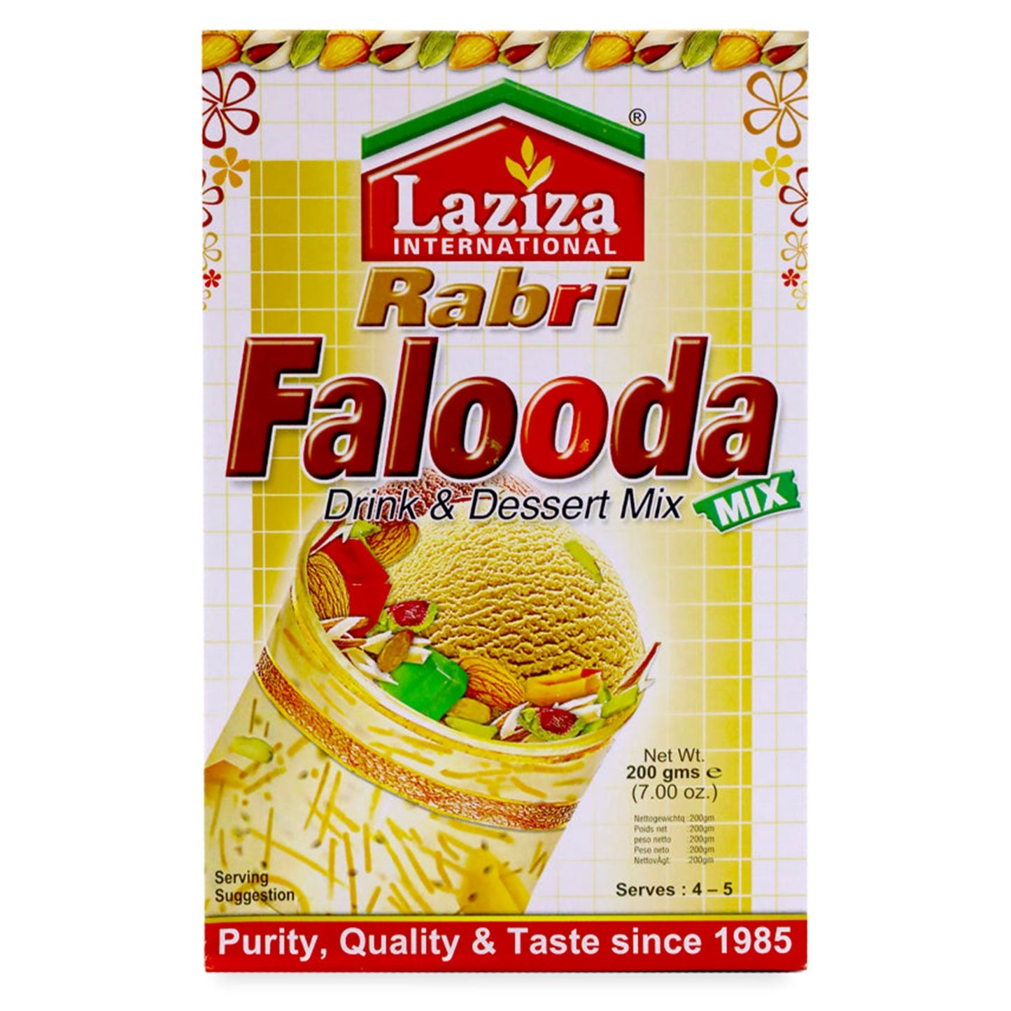 Laziza Rabri Falooda Drink And Dessert Mix, 200g