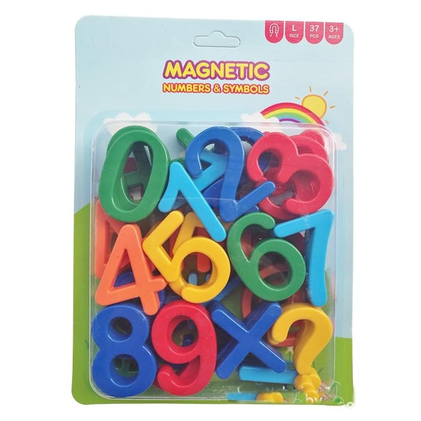 Magnetic Numbers & Symbols for Kids, 26 Pcs, 3+ Ages