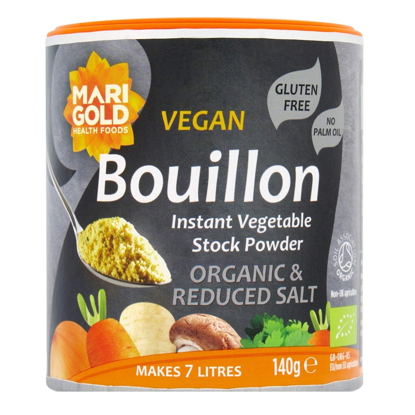 Marigold Organic Low Salt Vegetable Bouillon Powder, 140g