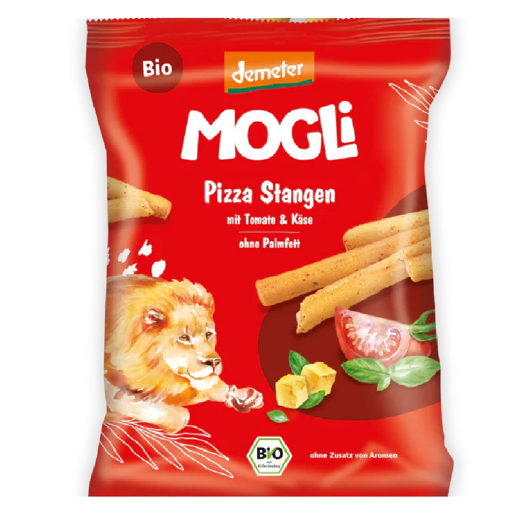 Mogli Organic Pizza Sticks with Cheese and Olive Oil, 75g
