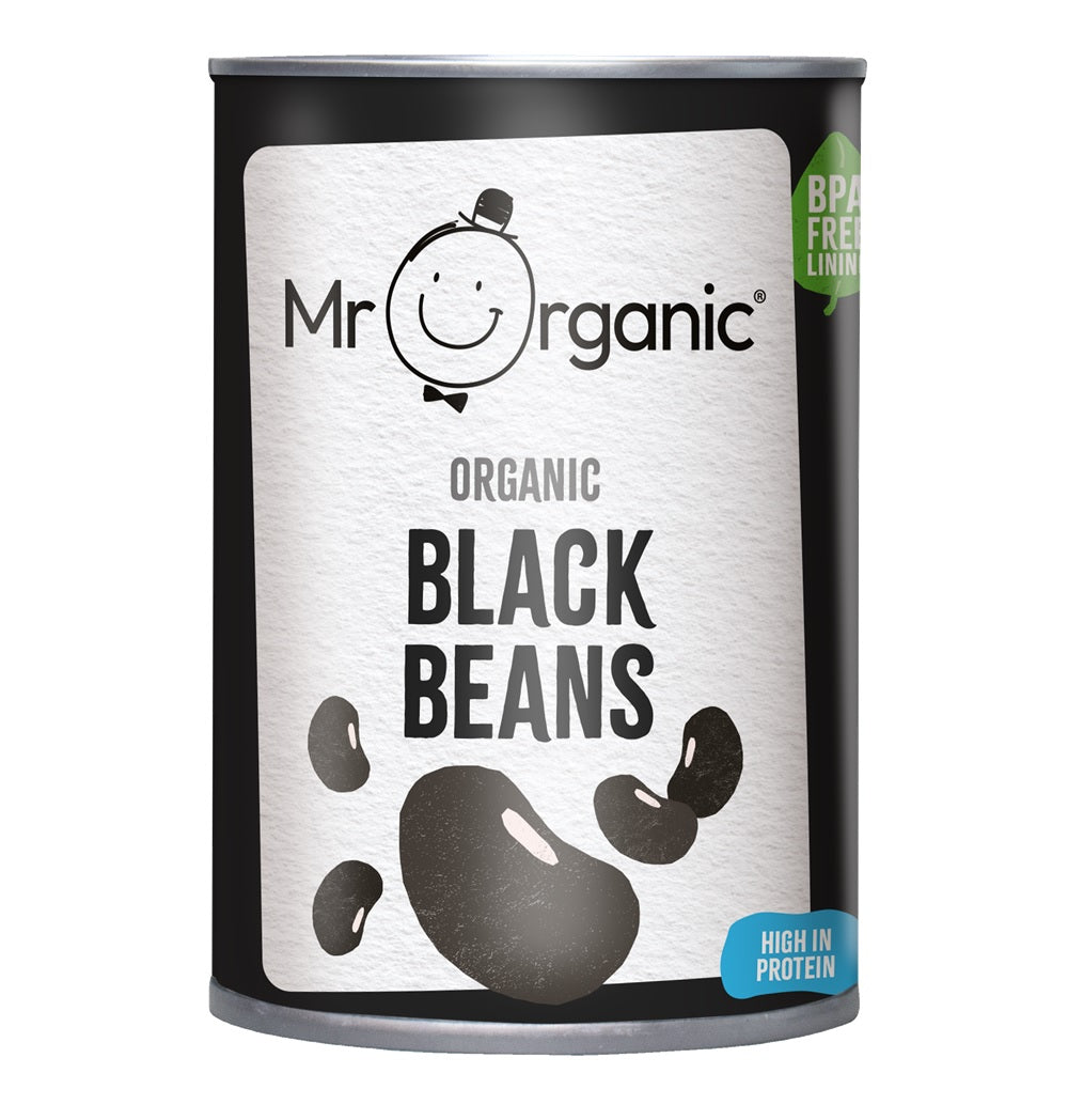 Mr Organic Black Beans, 400g