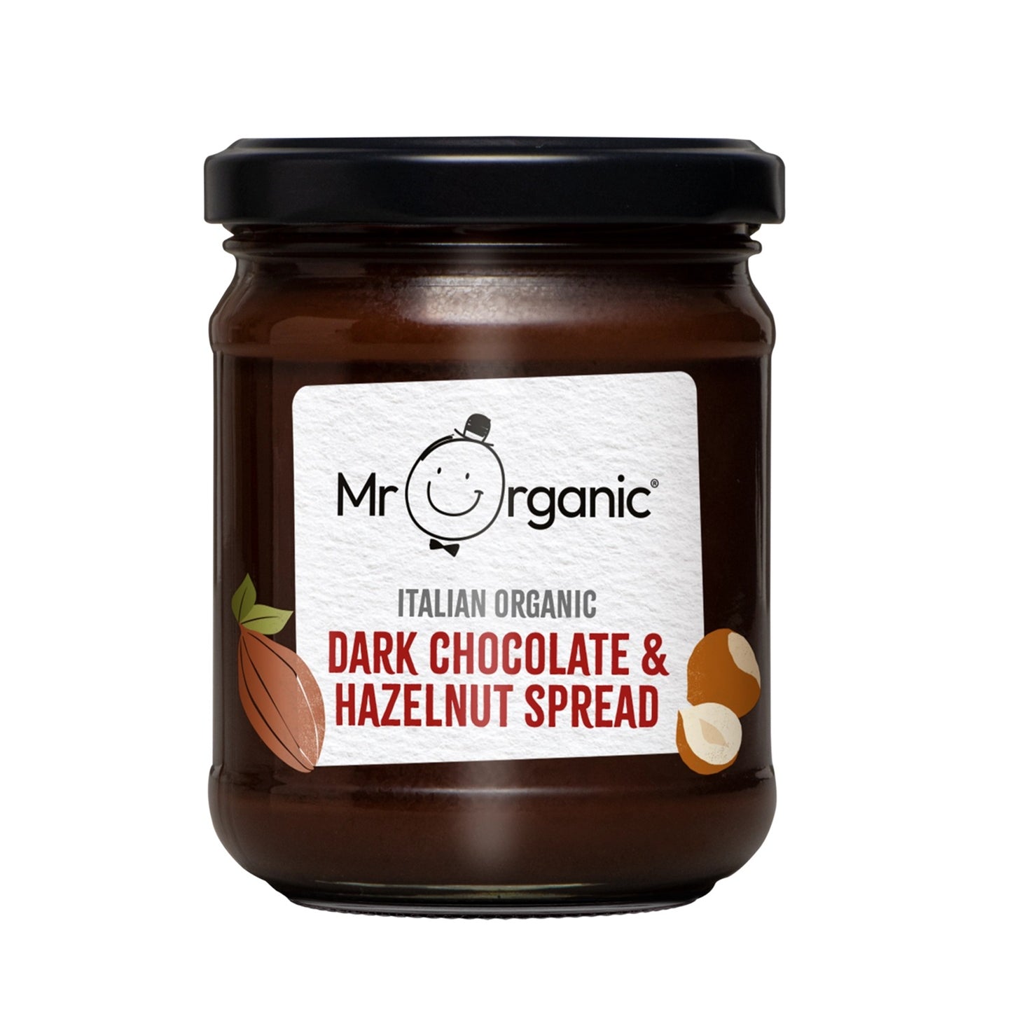 Mr Organic Dark Chocolate & Hazelnut Spread, 200g
