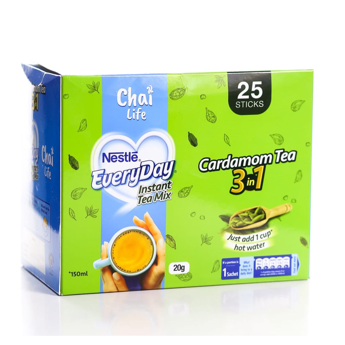 Nestle Everyday 3 In 1 Cardamom Tea Box, 25 Teabags