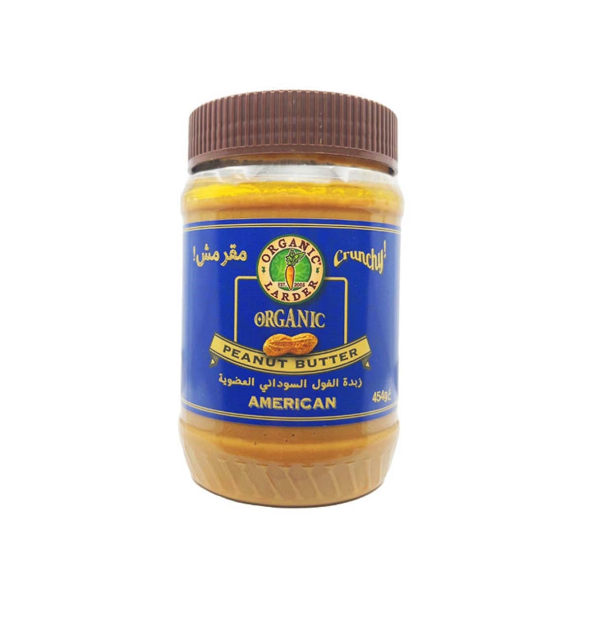 Organic Larder Peanut Butter Crunchy, 454g