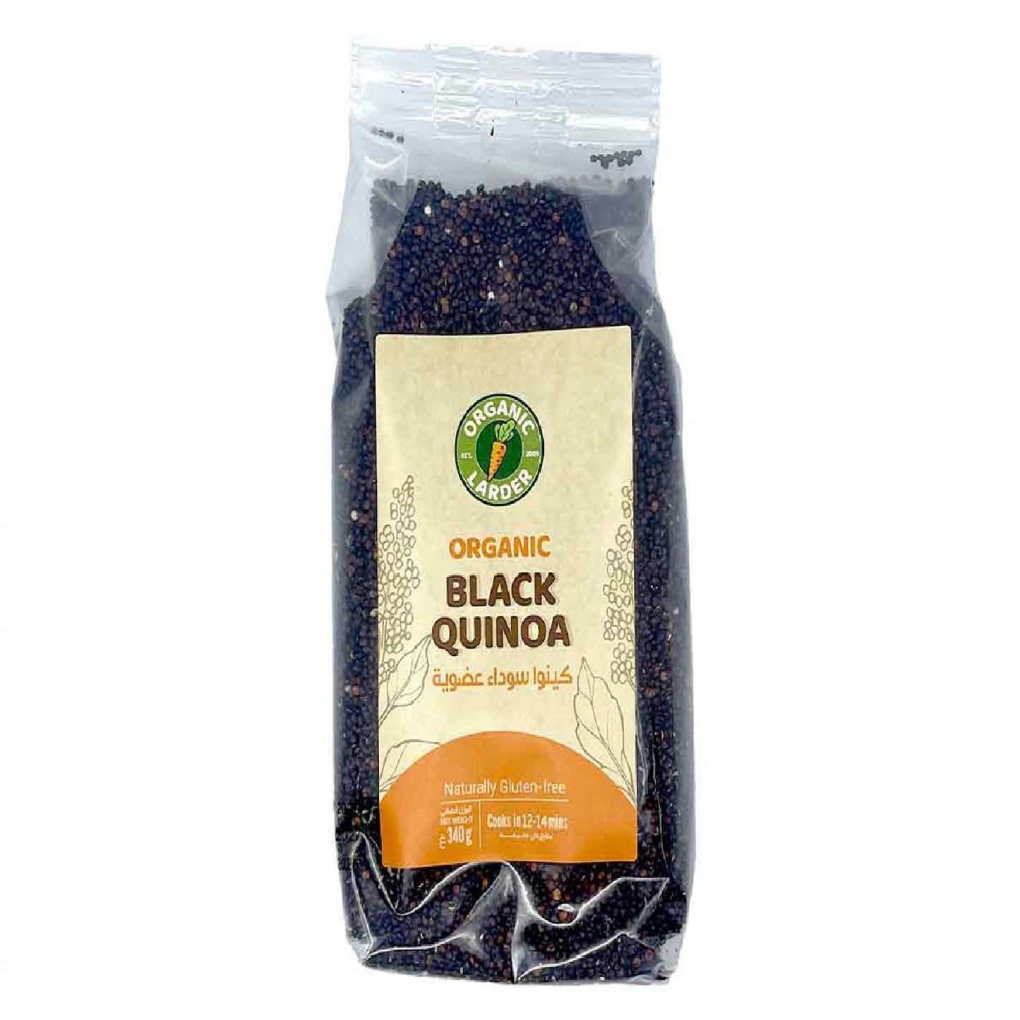Organic Larder Black Quinoa, 340g