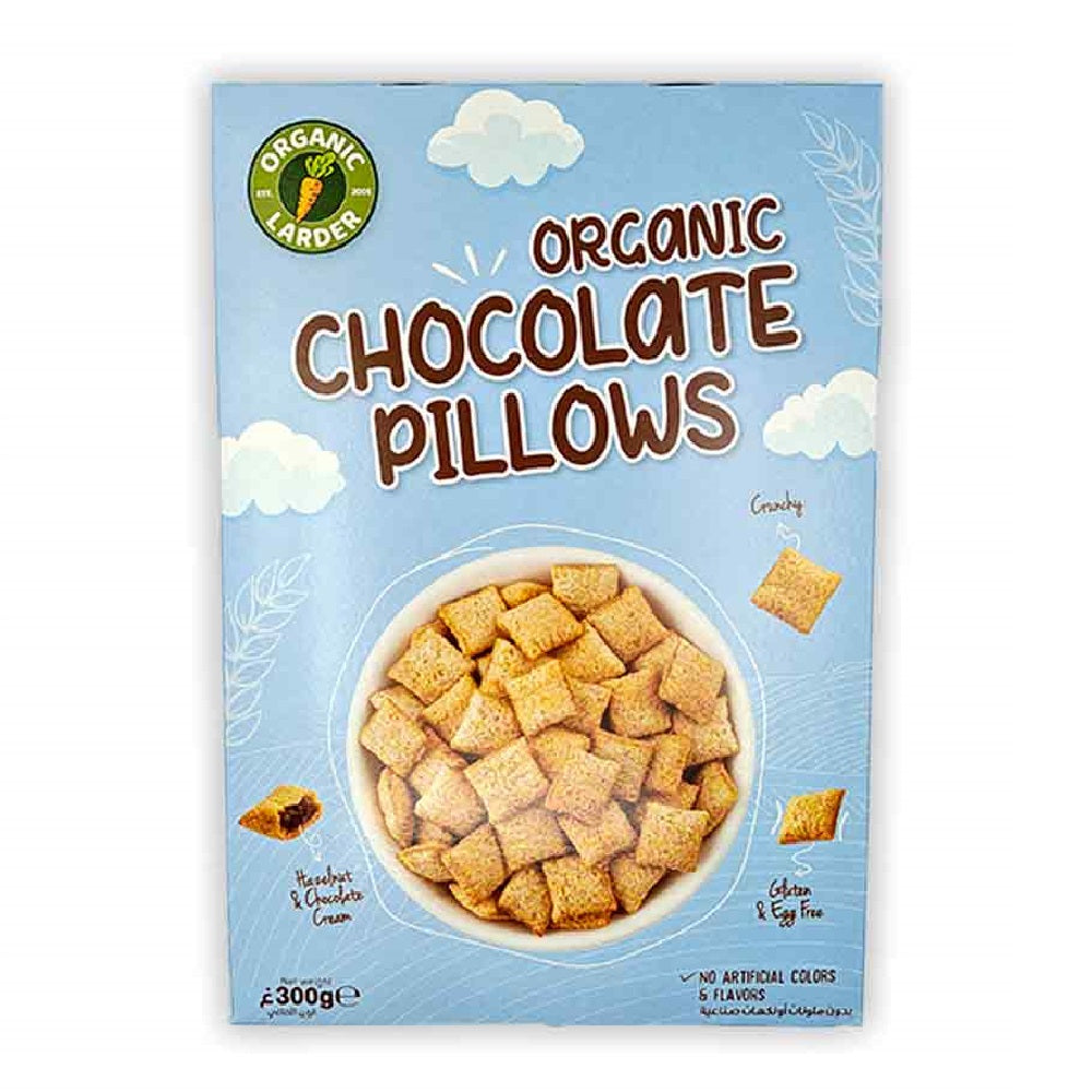 Organic Larder Chocolate Cereal Pillows, 300g