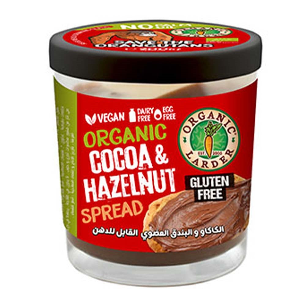 Organic Larder Cocoa & Hazelnut Spread, 200g