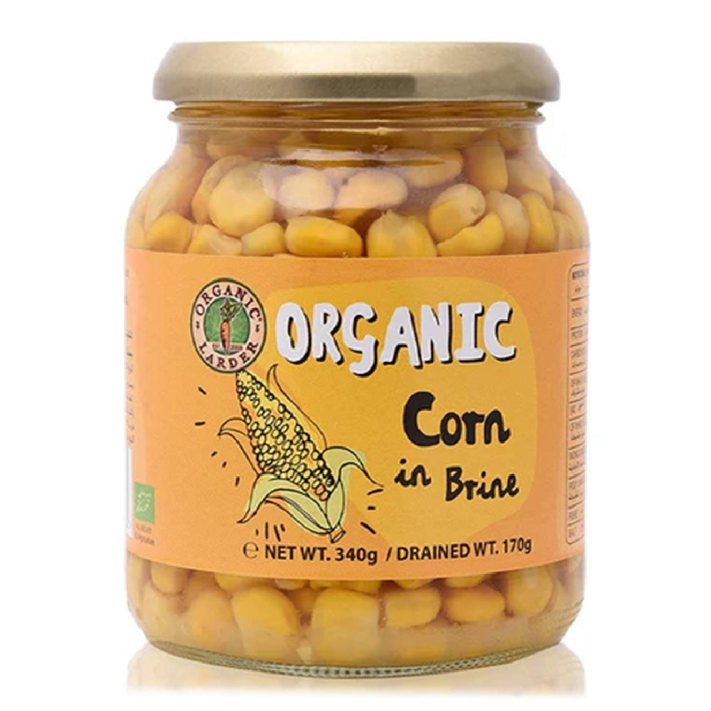 Organic Larder Corn in Brine, 340g