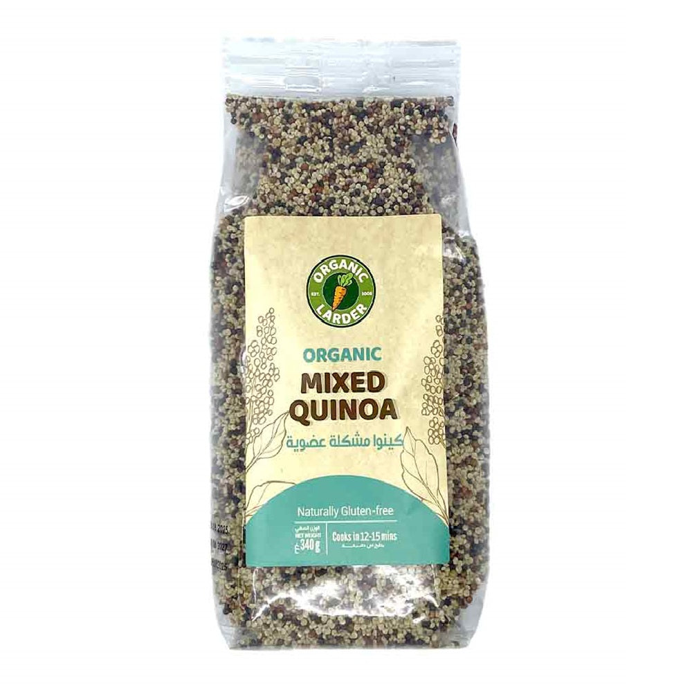Organic Larder Mixed Colour Quinoa, 340g