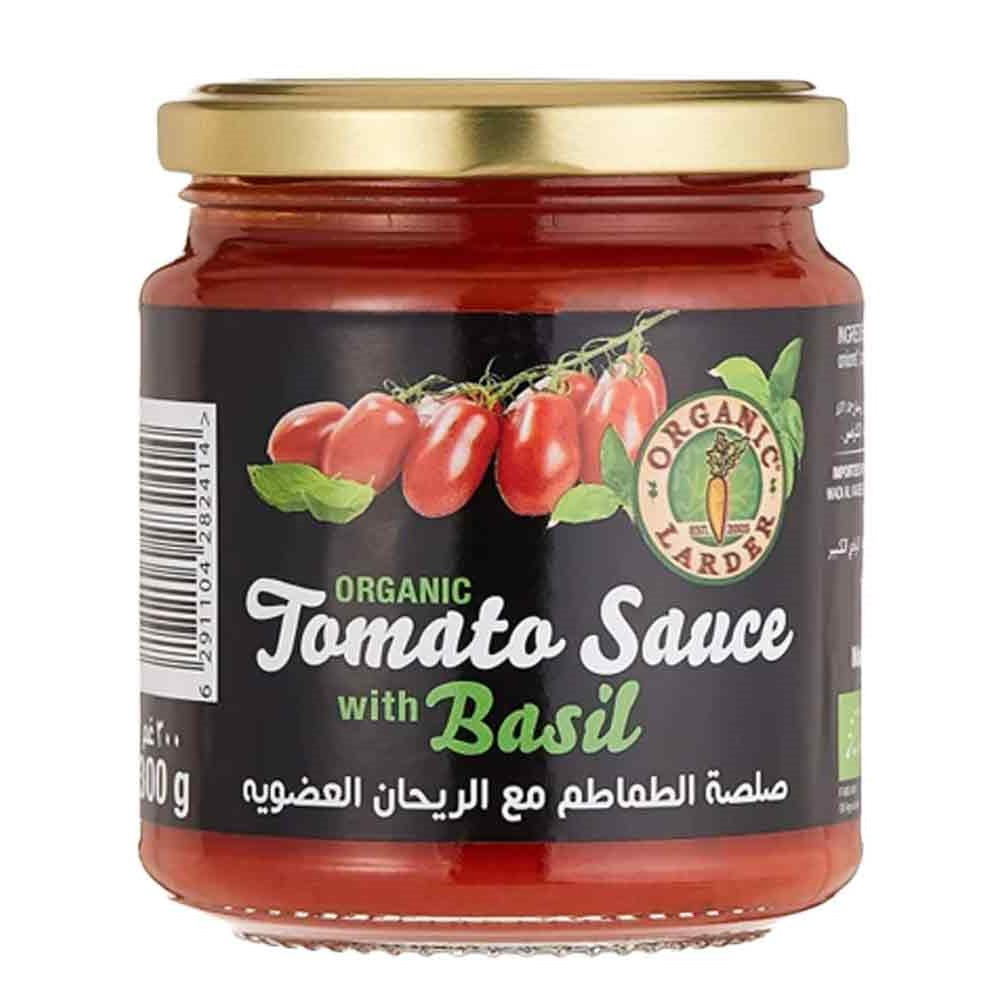 Organic Larder Tomato Sauce with Basil, 300g