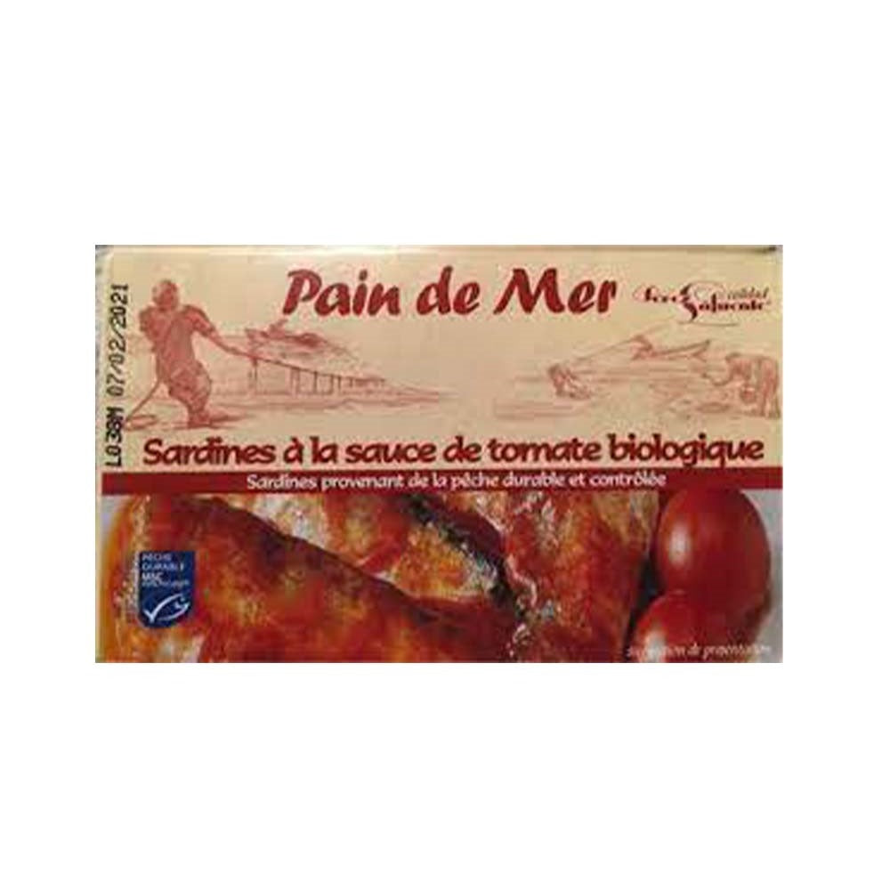 Pan do mar Organic Sardines in Tomato Sauce, 120g