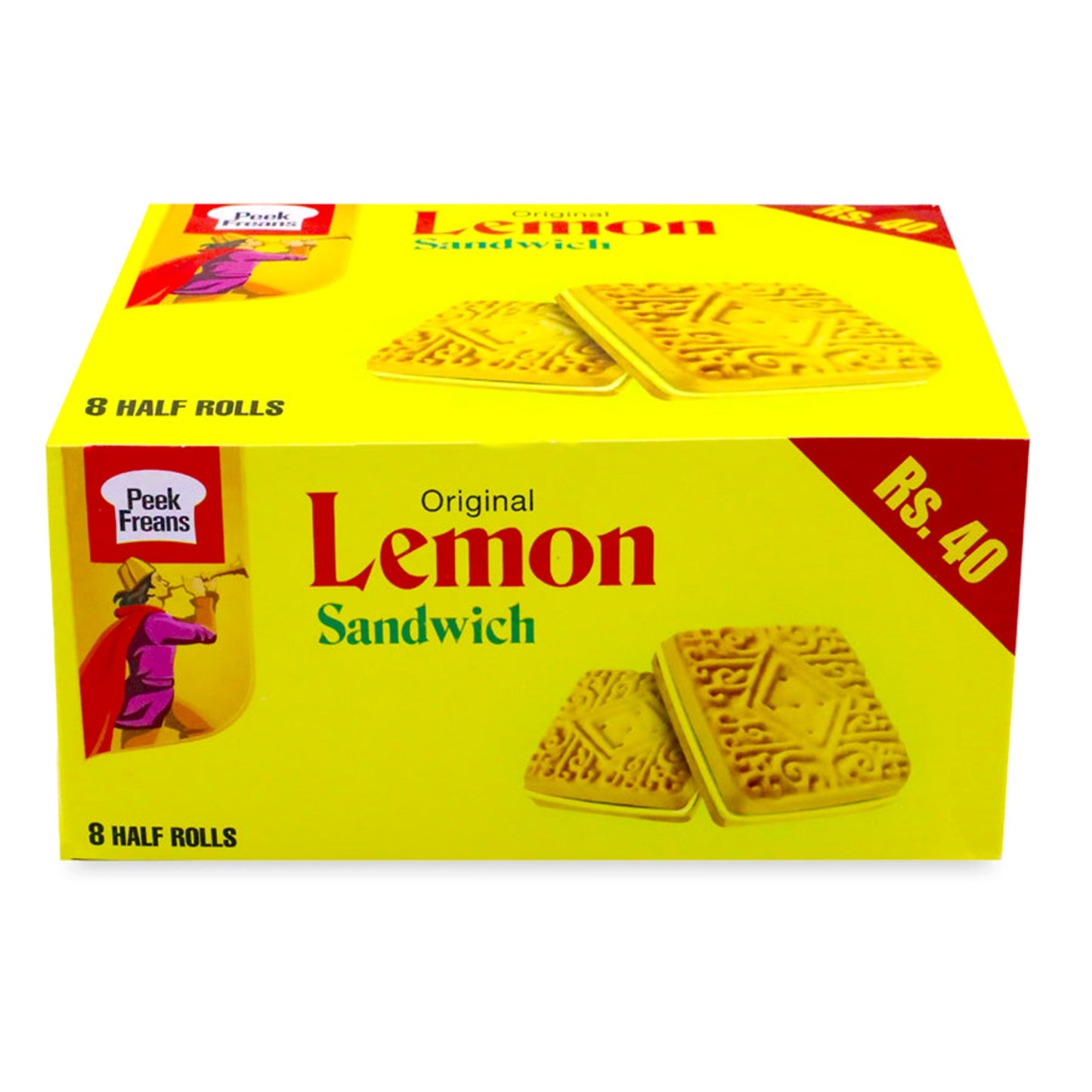 Peek Freans Original Lemon Sandwich Half Roll, 8 Pcs