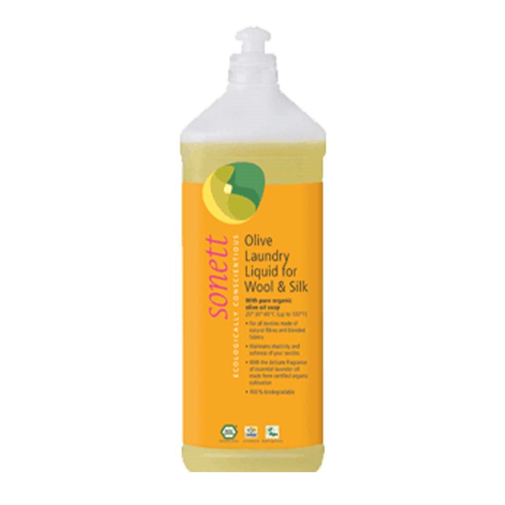 Sonett Organic Olive Laundry Liquid for Wool & Silk, 1L