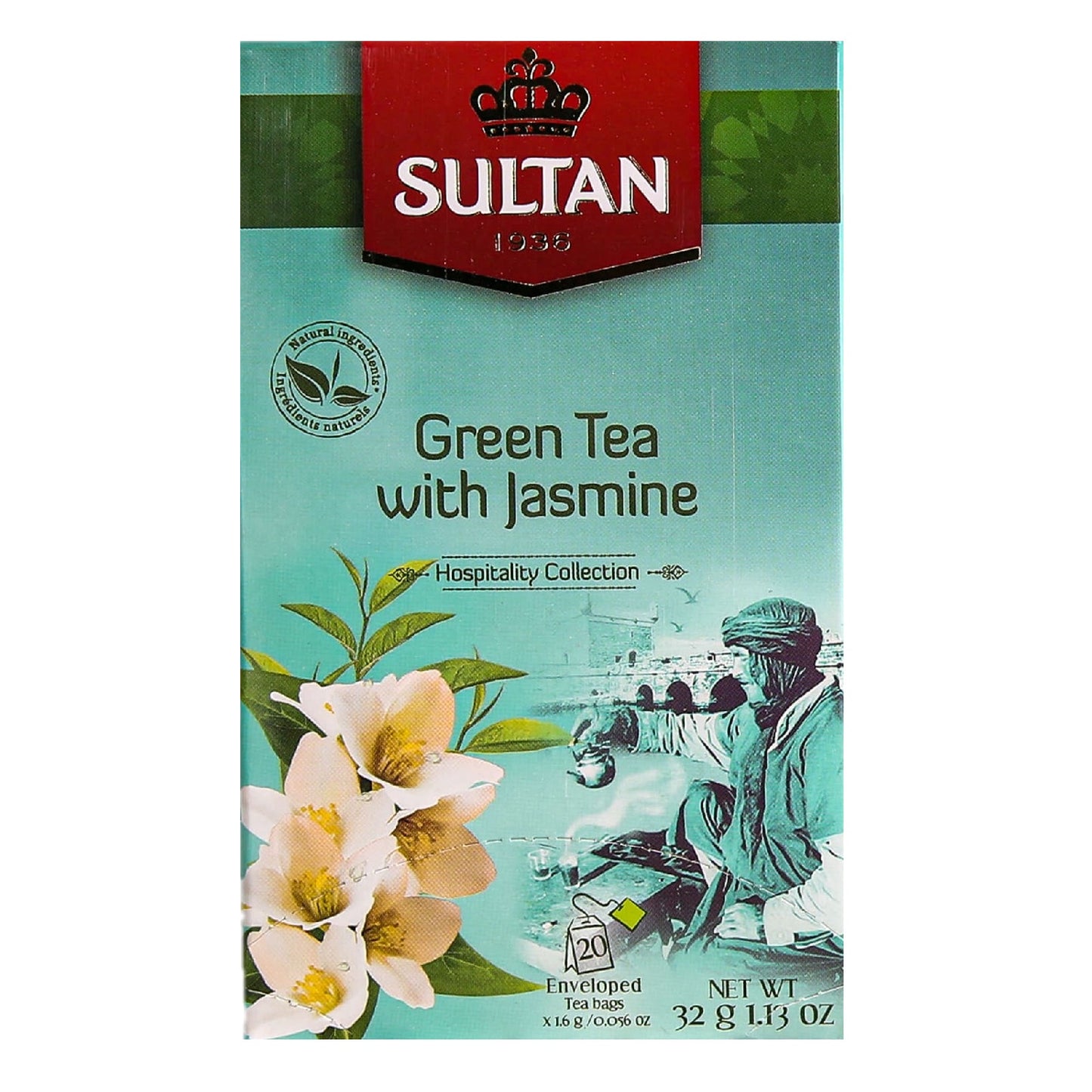 Sultan Green Tea With Jasmine, 20 Teabags