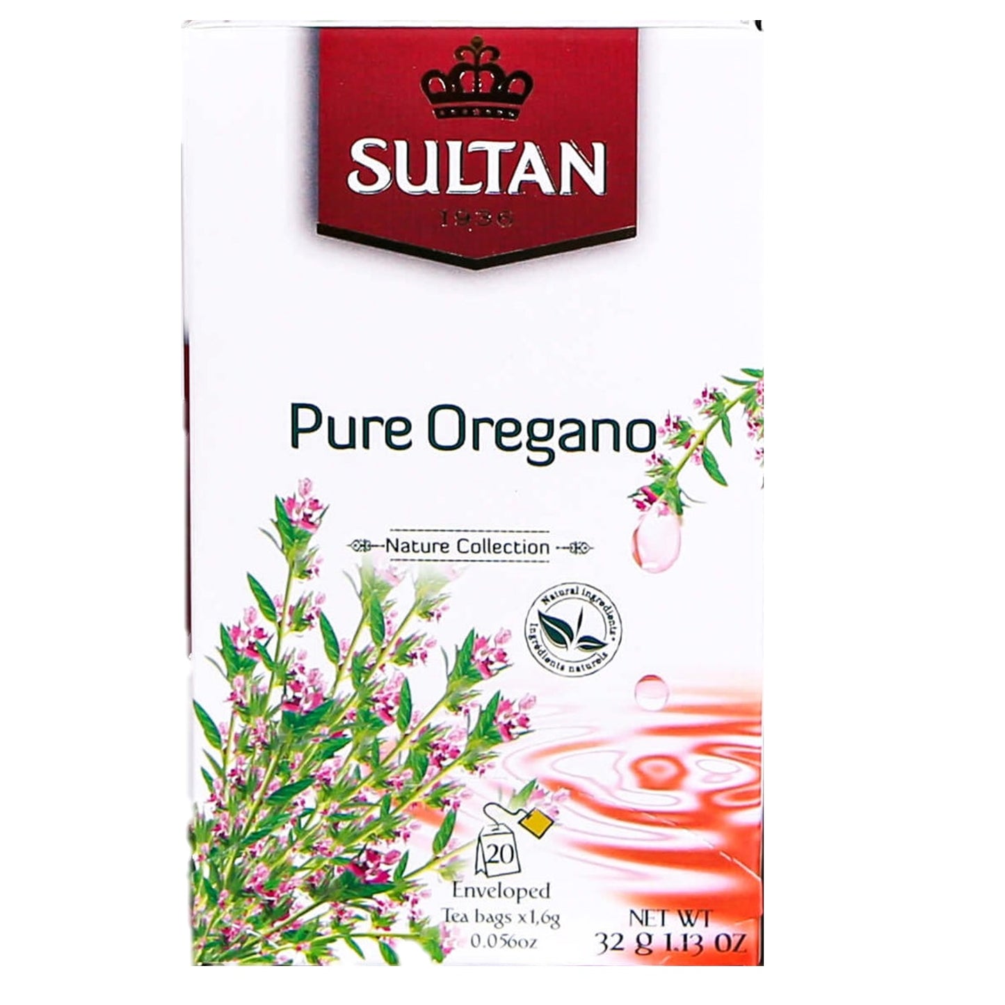 Sultan Pure Oregano, 20 Teabags
