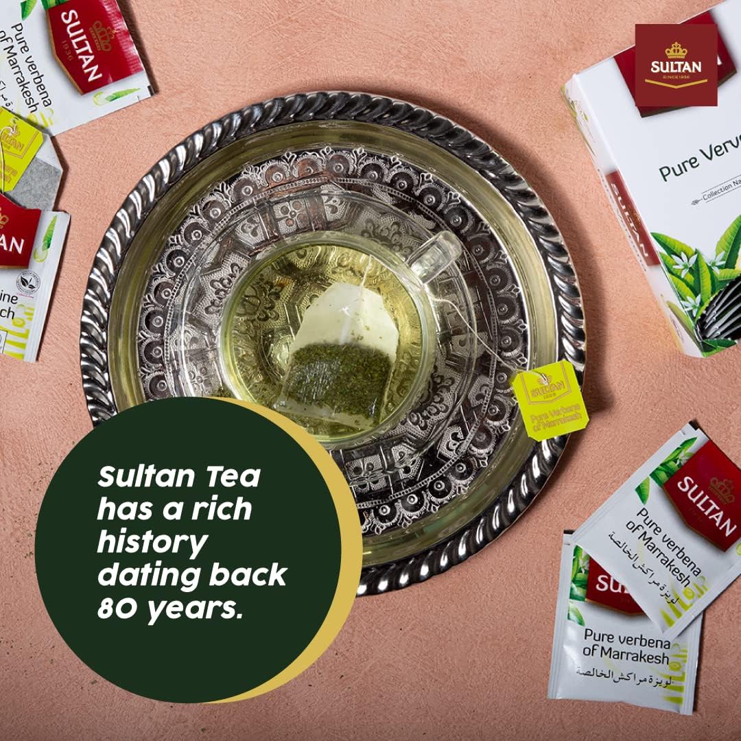 Sultan Pure Verbena, Herbal Moroccan Teas, 20 Tea Bags