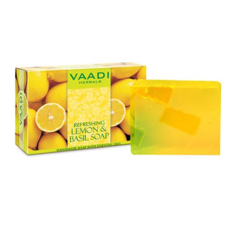 Vaadi Herbals Refreshing Lemon & Basil Soap, 75g