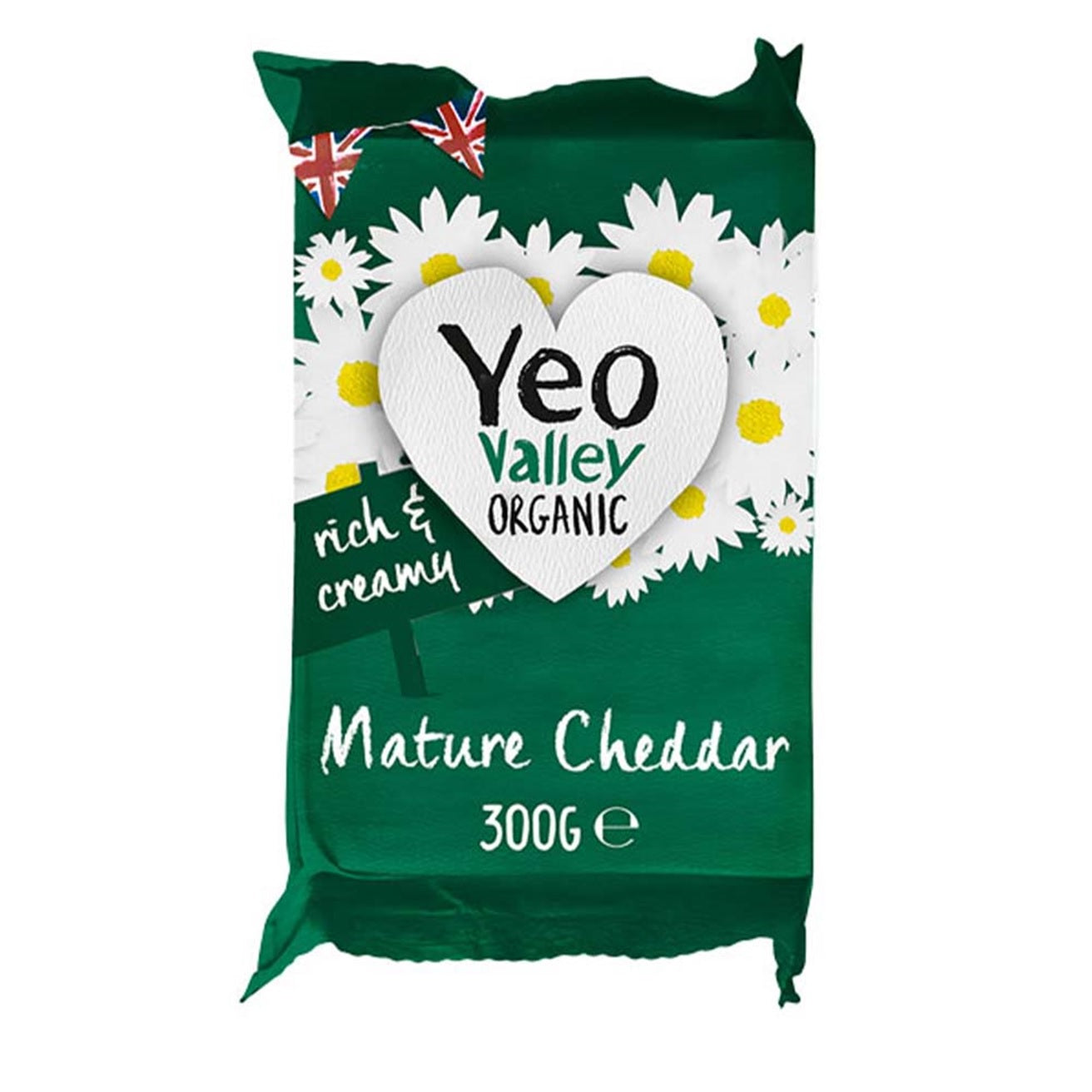 Yeo Valley Organic English Cheddar Cheese, 300g