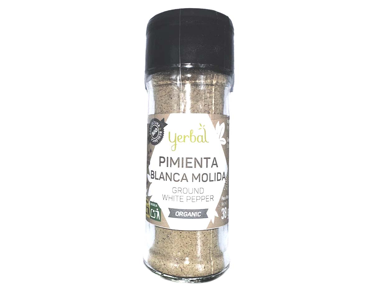 Yerbal Organic Ground White Pepper, 38g