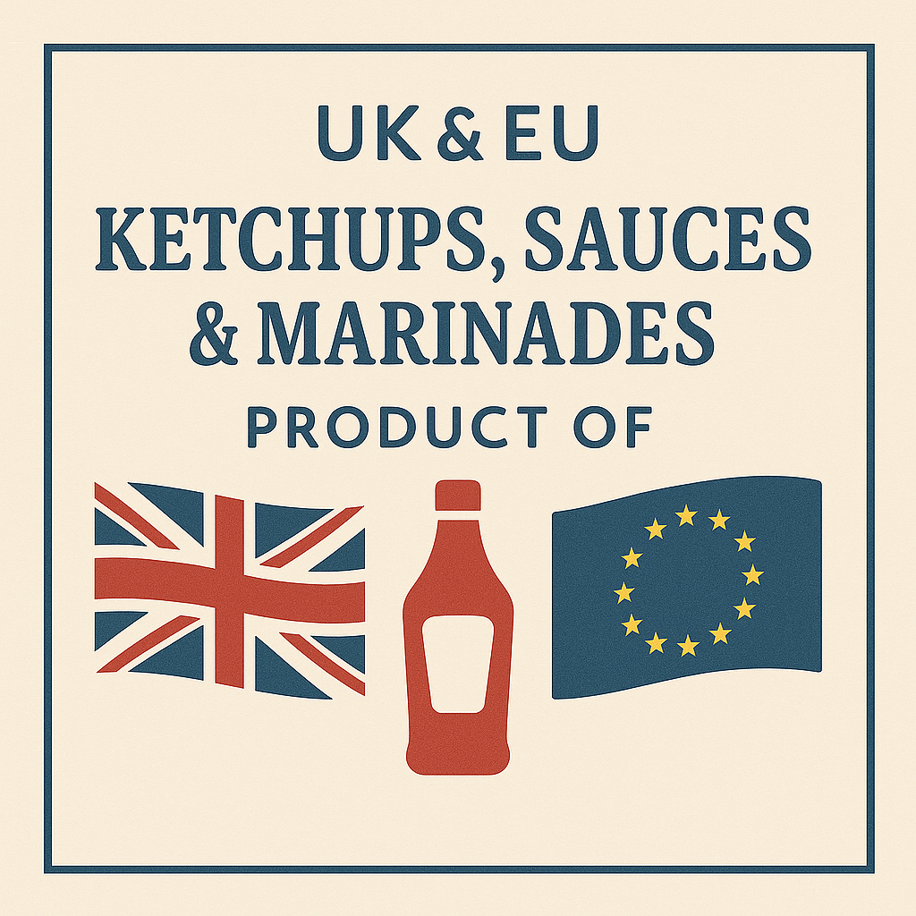 Ketchups, Sauces & Marinades from UK & EU