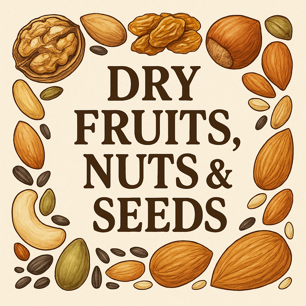 Dry Fruits, Nuts & Seeds