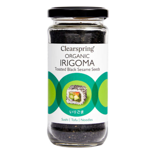 Clearspring Organic Irigoma, Toasted Black Sesame Seeds, 100g