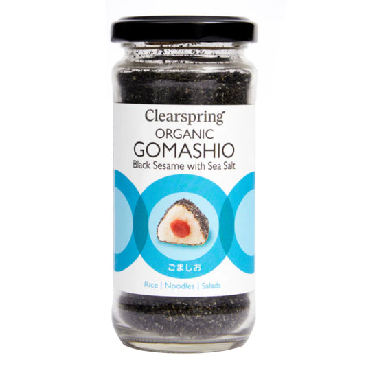 Clearspring Organic Gomashio, Black Sesame With Sea Salt, 100g
