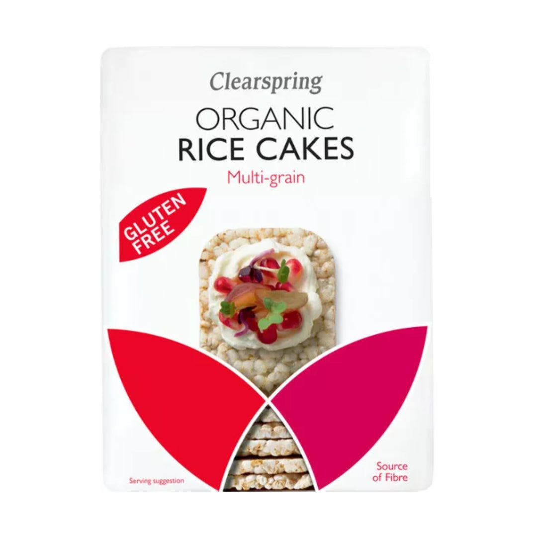 Clearspring Organic Rice Cakes, Multi Grain, Gluten Free, 130g