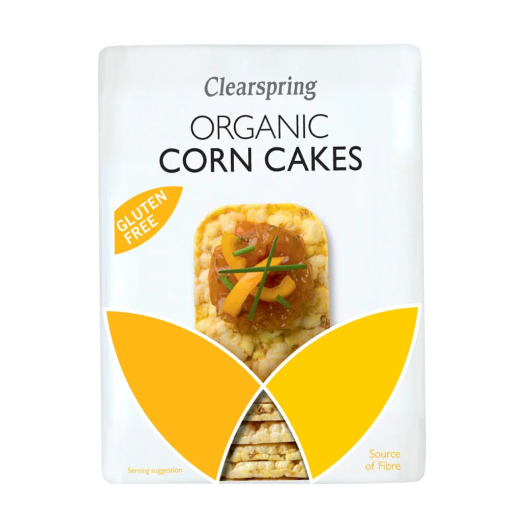 Clearspring Organic Corn Cakes, Gluten Free, 130g