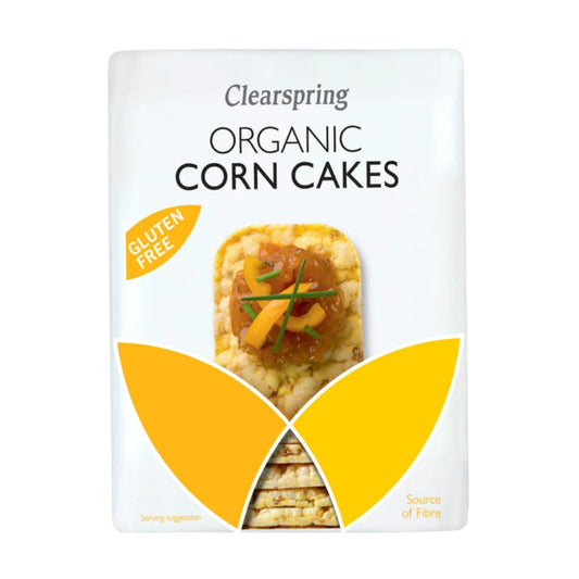 Clearspring Organic Corn Cakes, Gluten Free, 130g