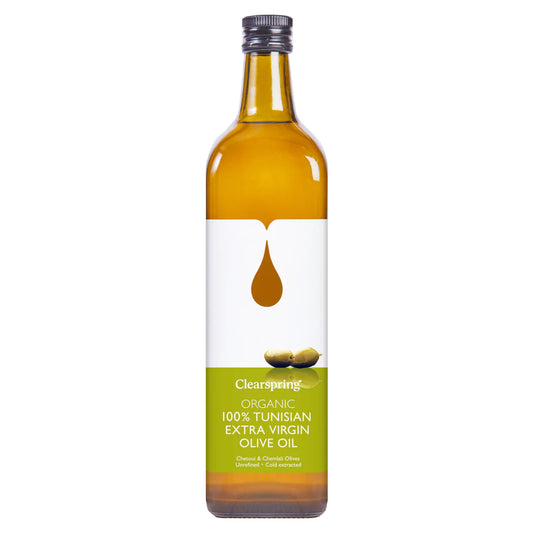 Clearspring Organic 100% Tunisian Extra Virgin Olive Oil, 1 Litre