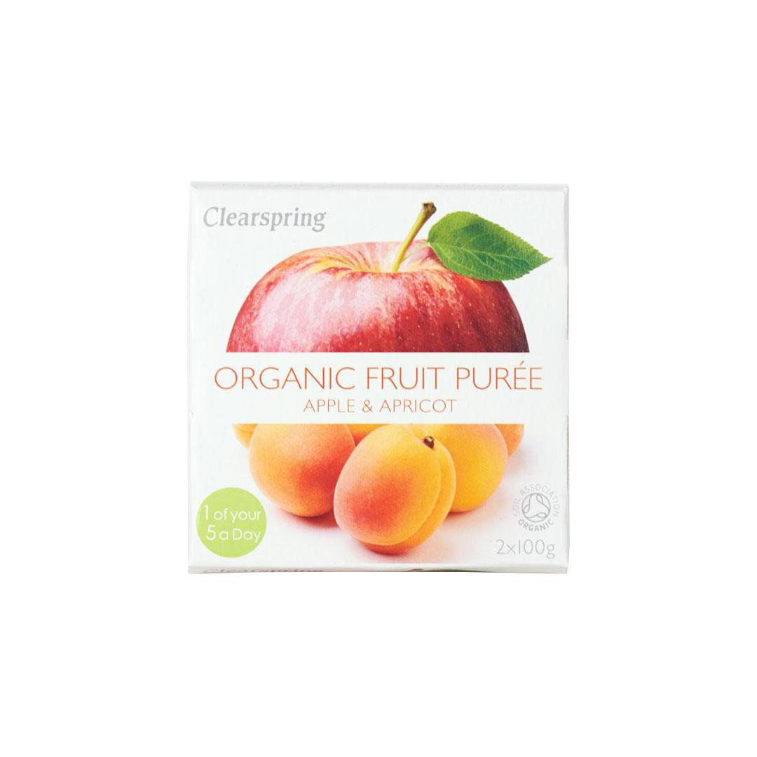 Clearspring Organic Fruit Puree, Apple & Apricot, 200g