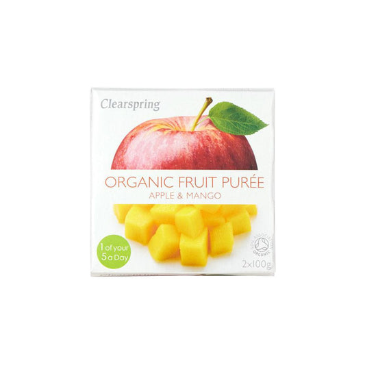 Clearspring Organic Fruit Puree, Apple & Mango, 200g
