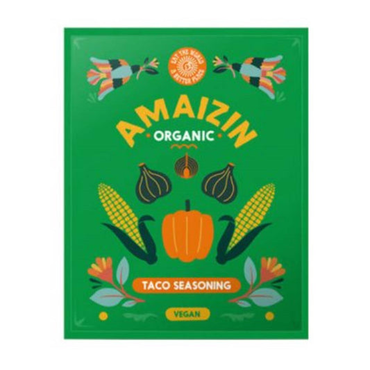 Amazin Organic Taco Seasoning Gluten Free No Added Sugar, 30g