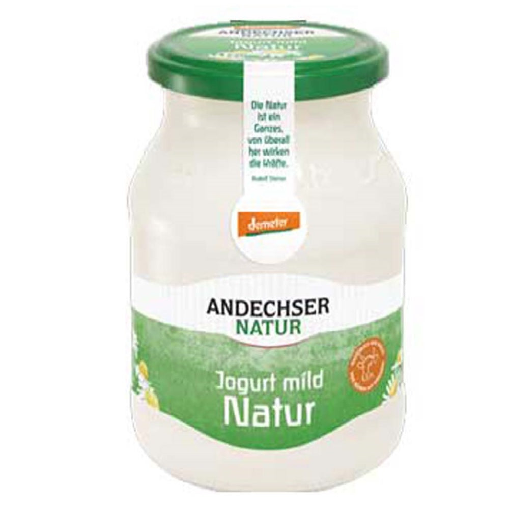 Andechser Natur Organic 3.7% Fat Mild Yogurt, 500g